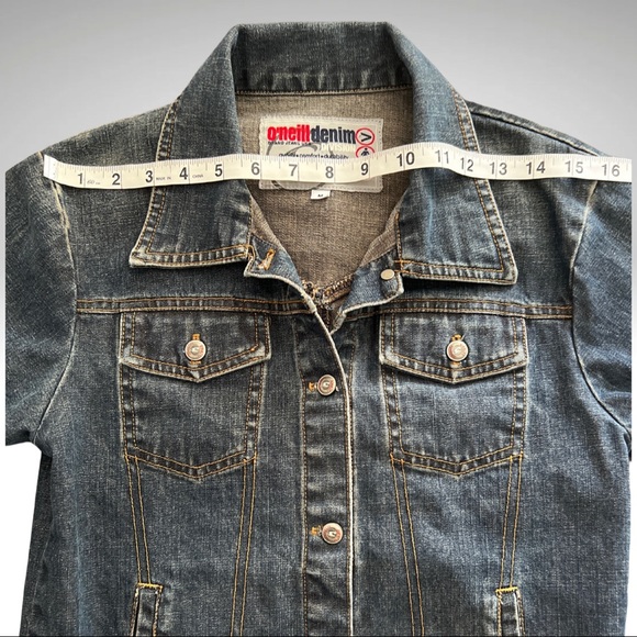 O’Neill Denim Devision Runaway Denim Jacket Washed Denim Size Medium - Picture 8 of 16
